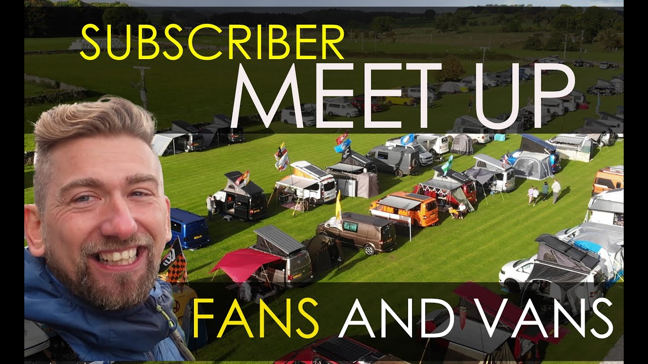180 CAMPER VANS Arrived At Our Meet up & Camp Out - Yorkshire Pop Top Adventures - VW T6 Camper Van