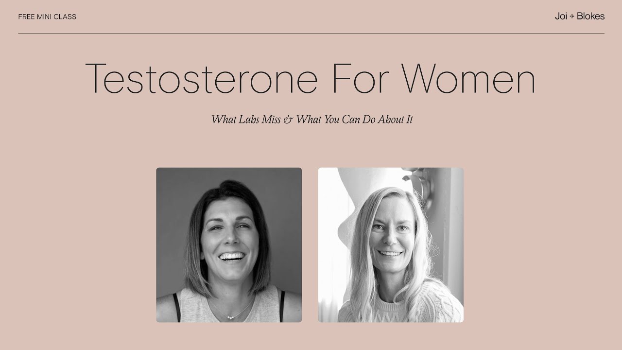 Testosterone For Women | Webinar W/ Meredith Masony