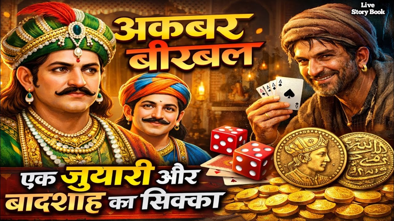 एक जुआरी और बादशाह का सिक्का | अकबर बीरबल कि कहानी Akbar Birbal ki kahani | Stories of Akbar Birbal