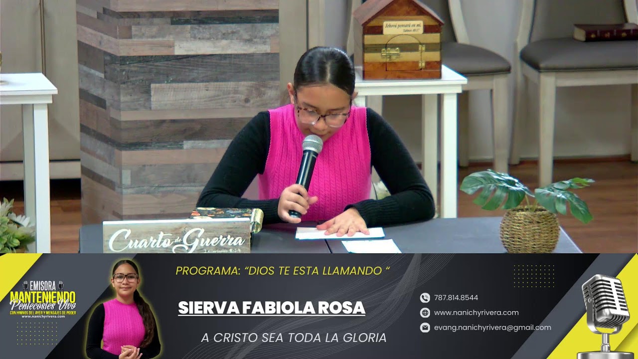 PROGRAMA: DIOS TE ESTA LLAMANDO| FABIOLA ROSA
