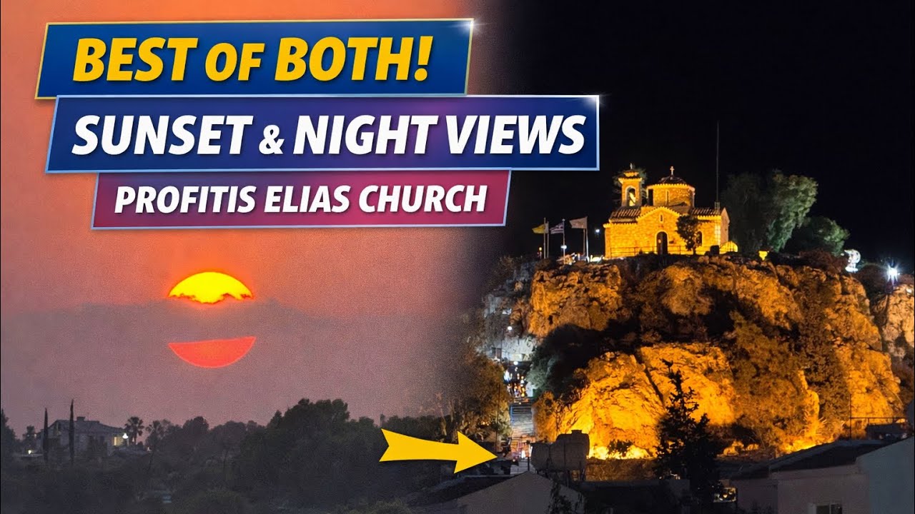 The BEST Sunset View in Protaras! Profitis Elias Church