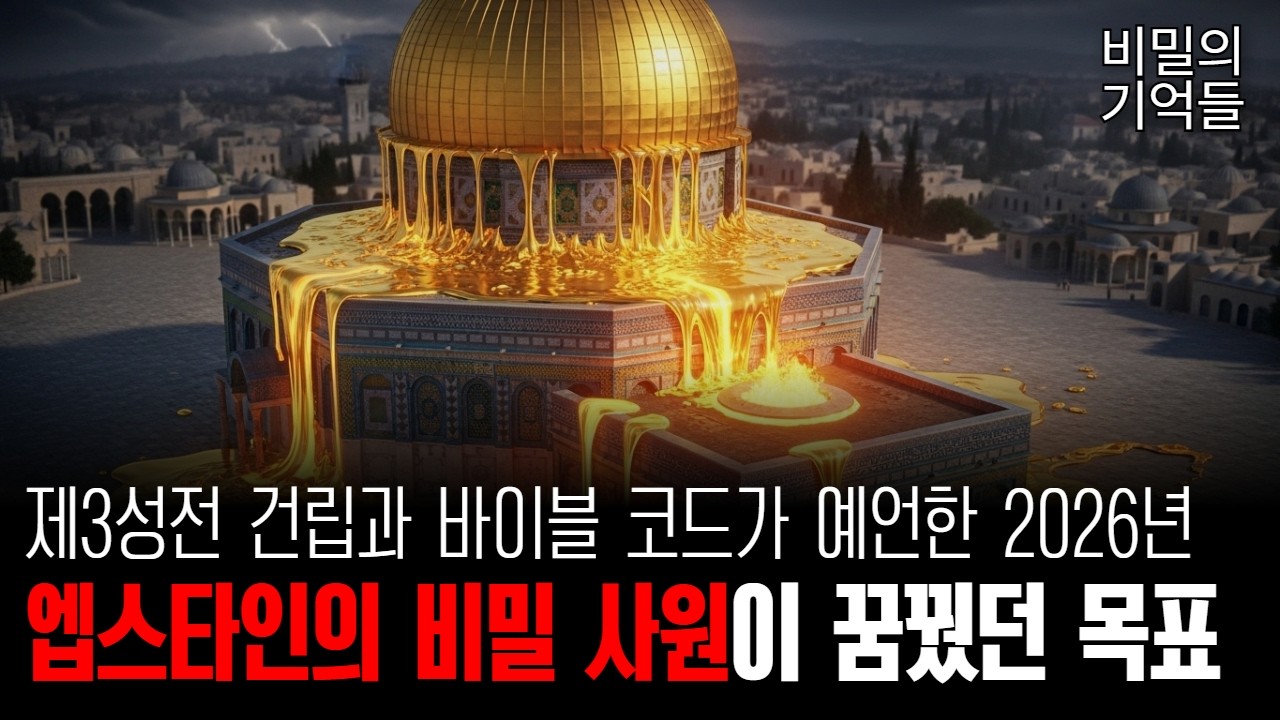 제3성전 건립과 바이블 코드가 예언한 2026년 엡스타인의 비밀 사원이 꿈꿨던 목표 [비밀의기억들]