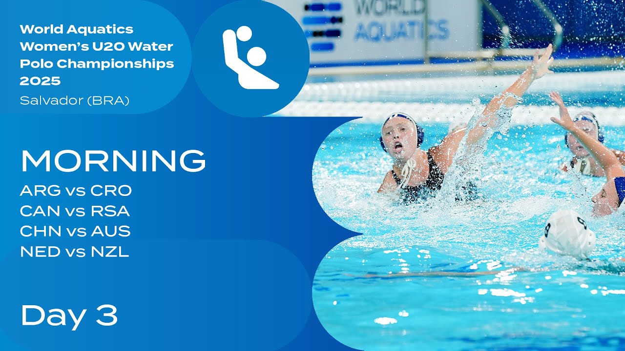 World Aquatics U20 Women’s Water Polo 2025 | Day 3 Top Morning Highlights