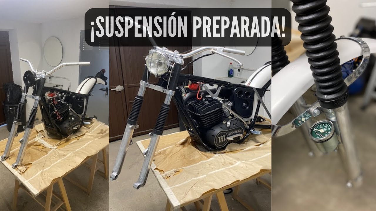Capitulo 10. PARTE 3.✅ MONTAMOS SUSPENSIÓN Y TERMINAMOS SISTEMA ELECTRICO. Proyecto Montesa Cota 348