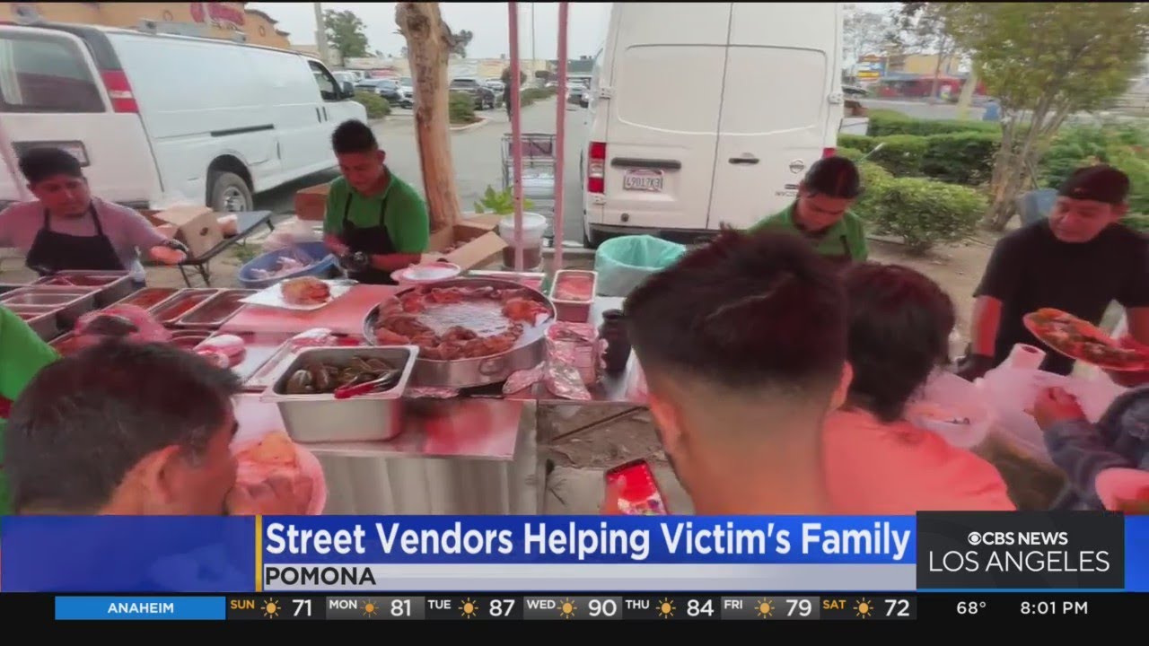 Street vendors in Pomona hold fundraiser for father killed at taco stand