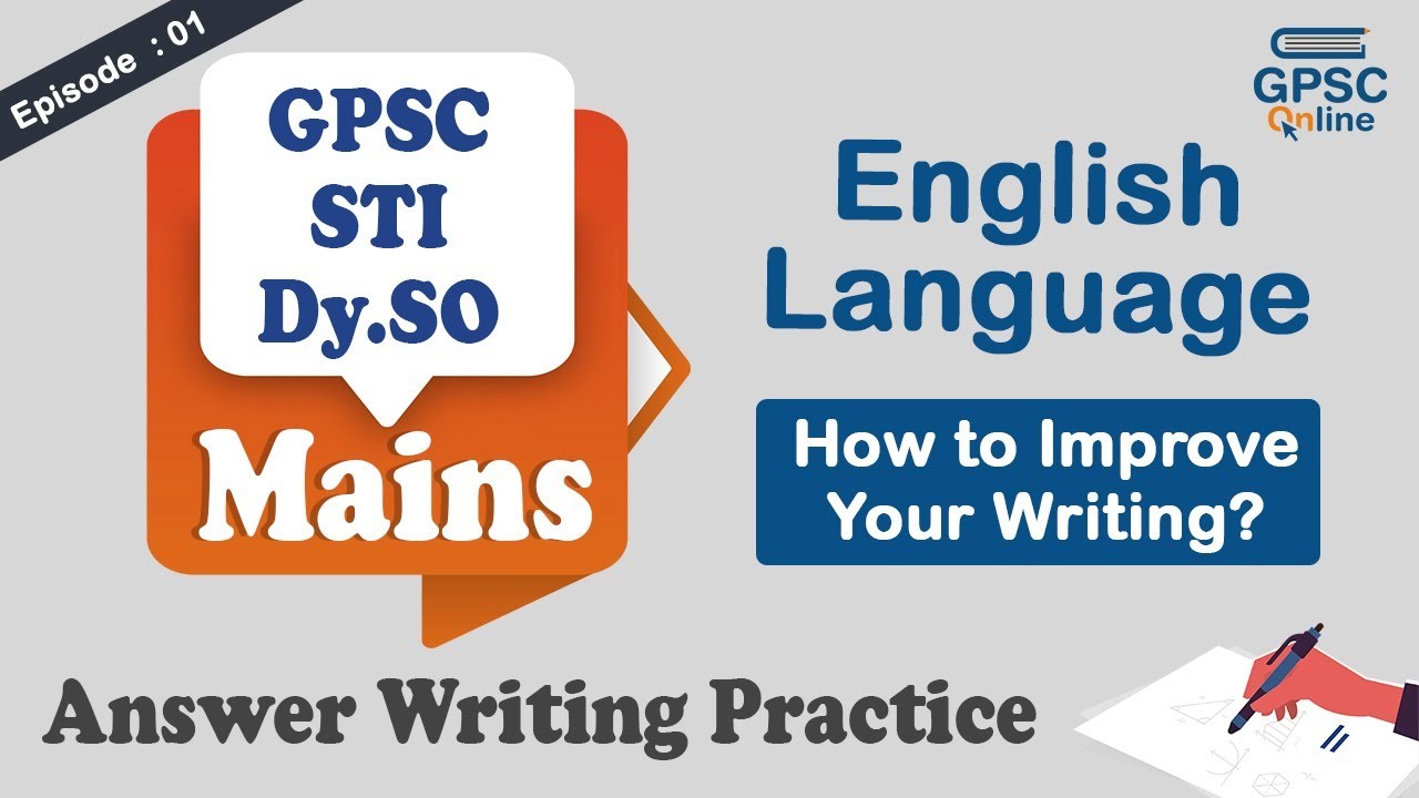 English Language | Answer Writing Practice | GPSC | STI | Dy.SO | Mains Exam