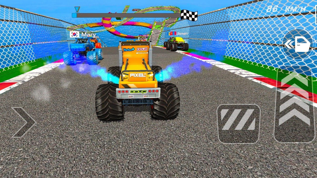 🤯 Extreme Monster Truck Stunts: Mega Ramp Impossible Jumps | Android Racing Game