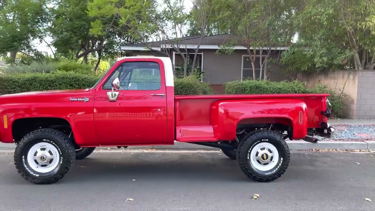 1973 Chevy Custom Deluxe K20 Long Bed Stepside inspection