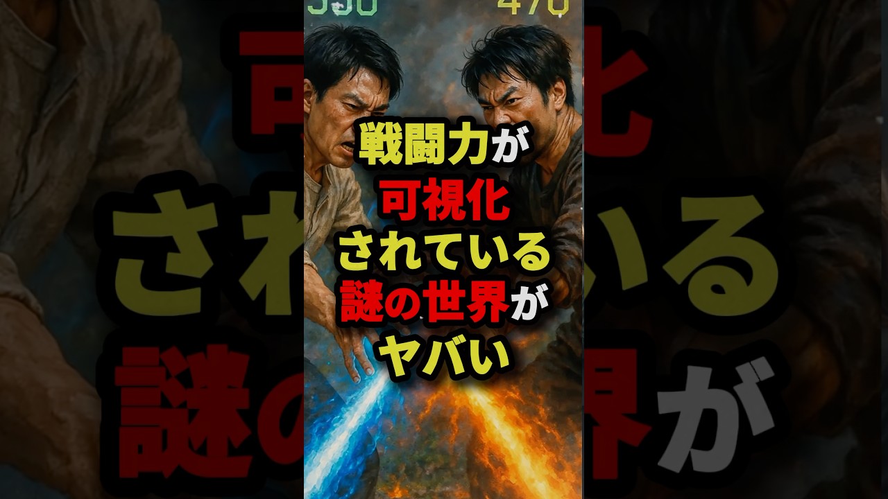 ㊗️15万回再生‼︎戦闘力が可視化されている謎の世界がヤバい #都市伝説