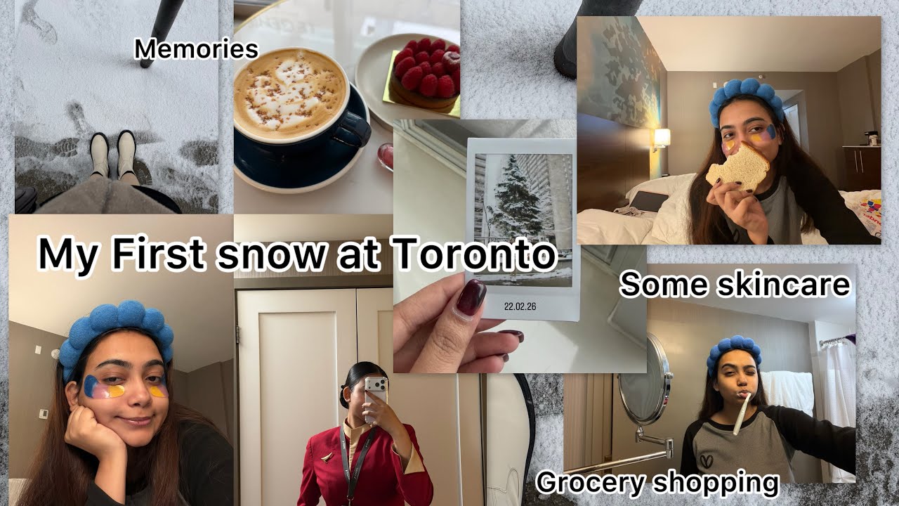 My first snow🥹❄️🌨️🎿🇨🇦