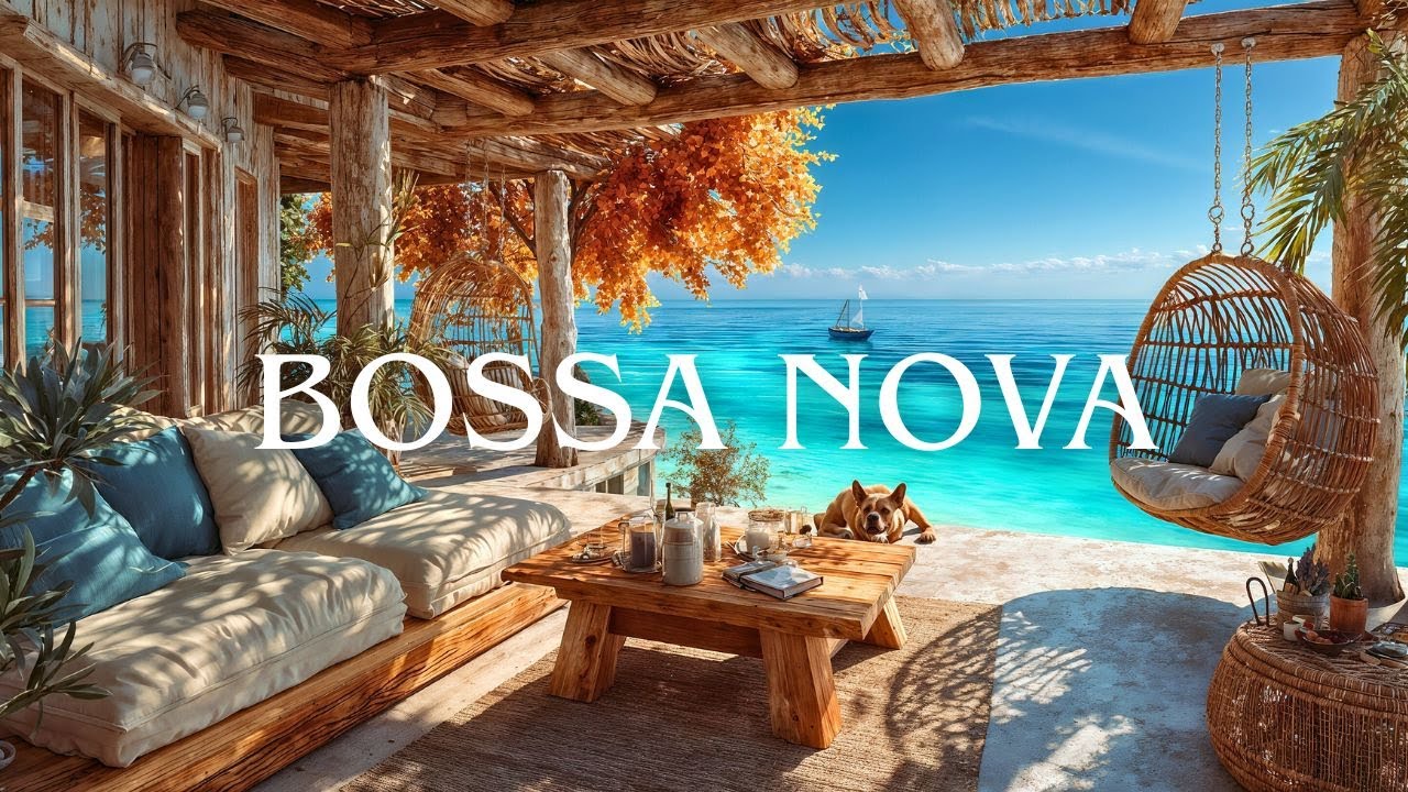 Golden Autumn Terrace 🍁 Bossa Nova Jazz – Relaxing Music & Ocean Breeze for Peaceful Moments