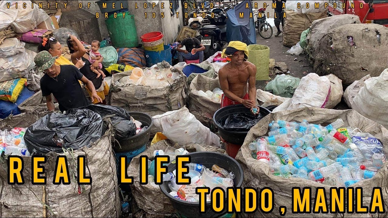 REAL LIFE SCENES | VICINITY OF AROMA COMPOUND BRGY. 105 , TONDO , MANILA , PHILIPPINES [4K]
