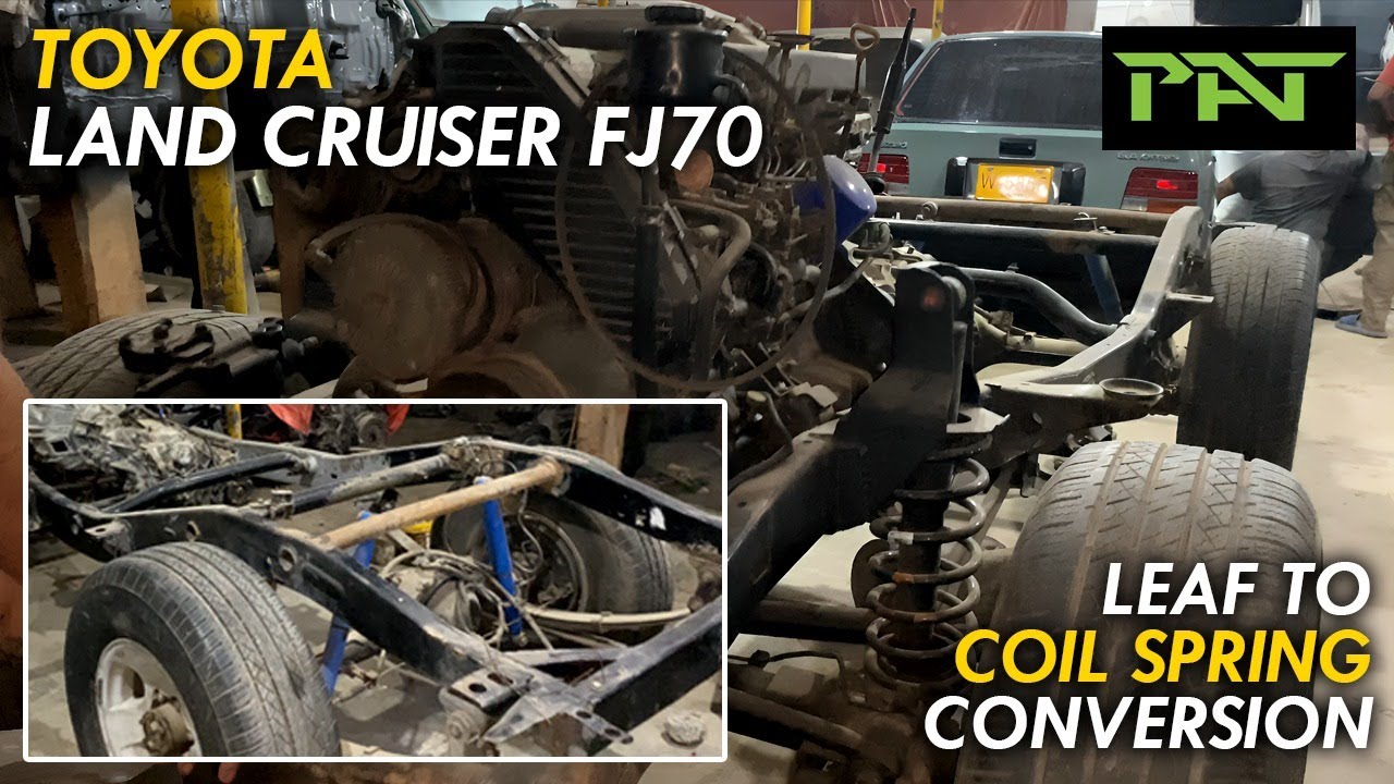 Toyota Land Cruiser FJ70 leaf to coil spring conversion | Pakistan AutoTechnics