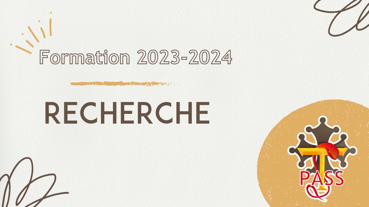 Formation PASS 2023-2024 - Recherche UE8