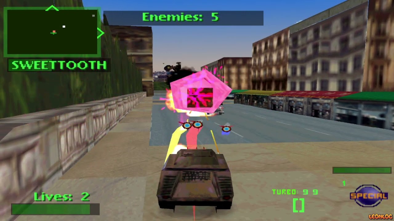 Đua Xe Bắn Súng 2 (Twisted Metal 2) - (Playstation)