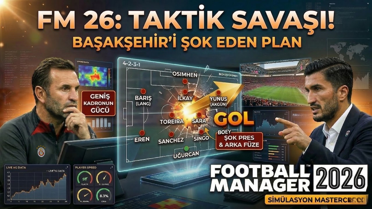 GALATASARAY - BAŞAKŞEHİR: OKAN HOCA YOKSA BU TAKTİK VAR! 🚨 (Football Manager 26)
