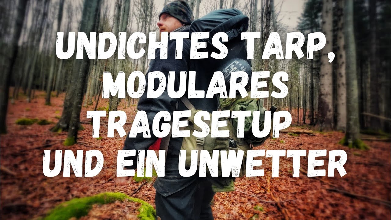 Gewitter, Hagel, Regen - Eine Übernachtung mit Aprilwetter unter einem undichten Tarp