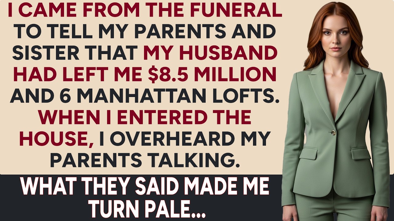 I came from the funeral to tell my parents and sister my husband left me $8,5M and 6 Manhattan lofts