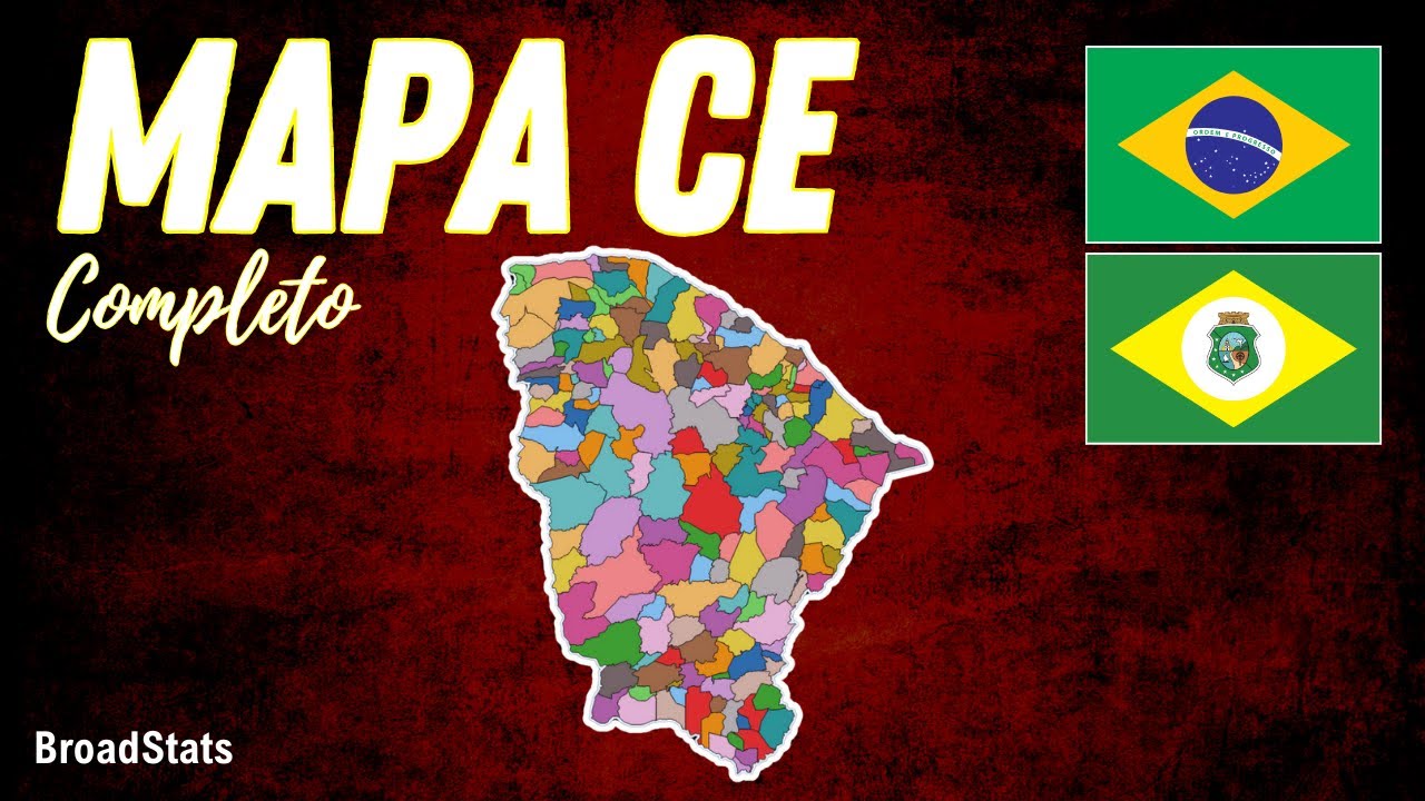 MAPA DO CEARÁ: Cidades, População, Área Territorial, Municípios Limítrofes, Ranking 🟢🟡⚪️