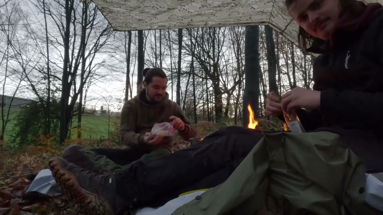 Overnighter im Bergischen Land bei knapp 0 Grad?! Ob das gut geht? // Hammock Camping