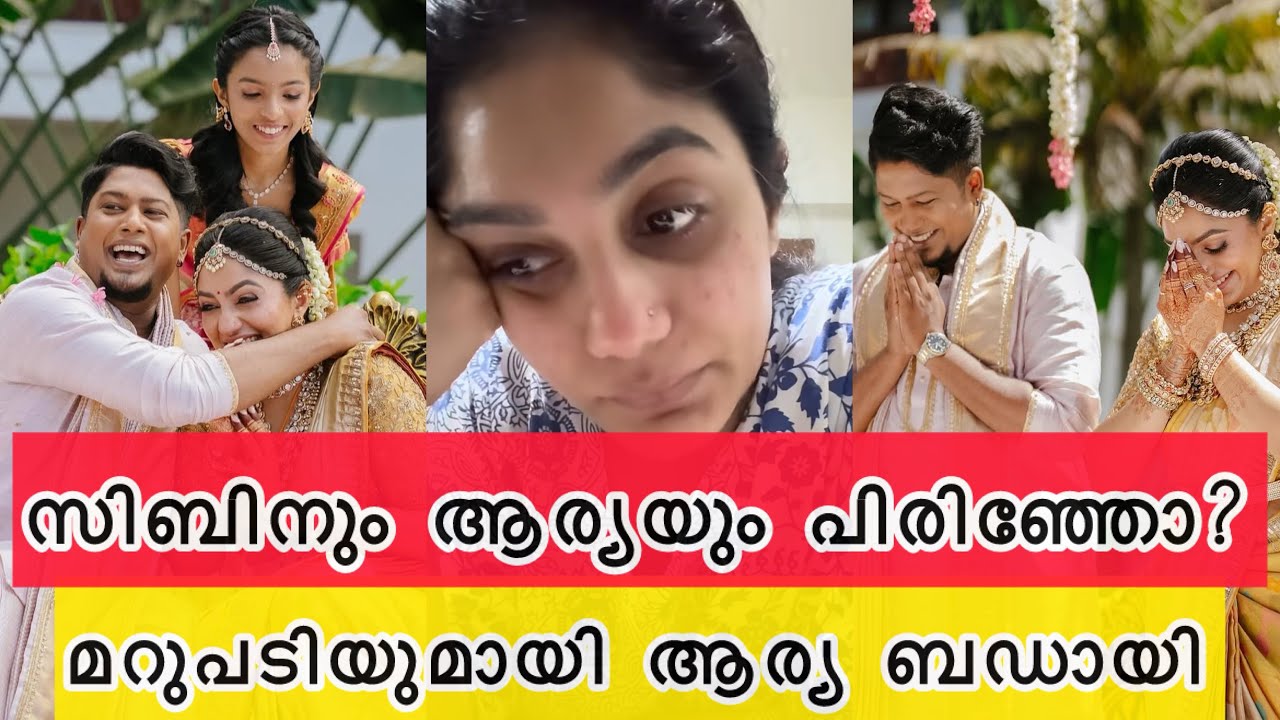 സിബിനും ആര്യയും പിരിഞ്ഞോ? മറുപടിയുമായി ആര്യ ബഡായി എത്തി