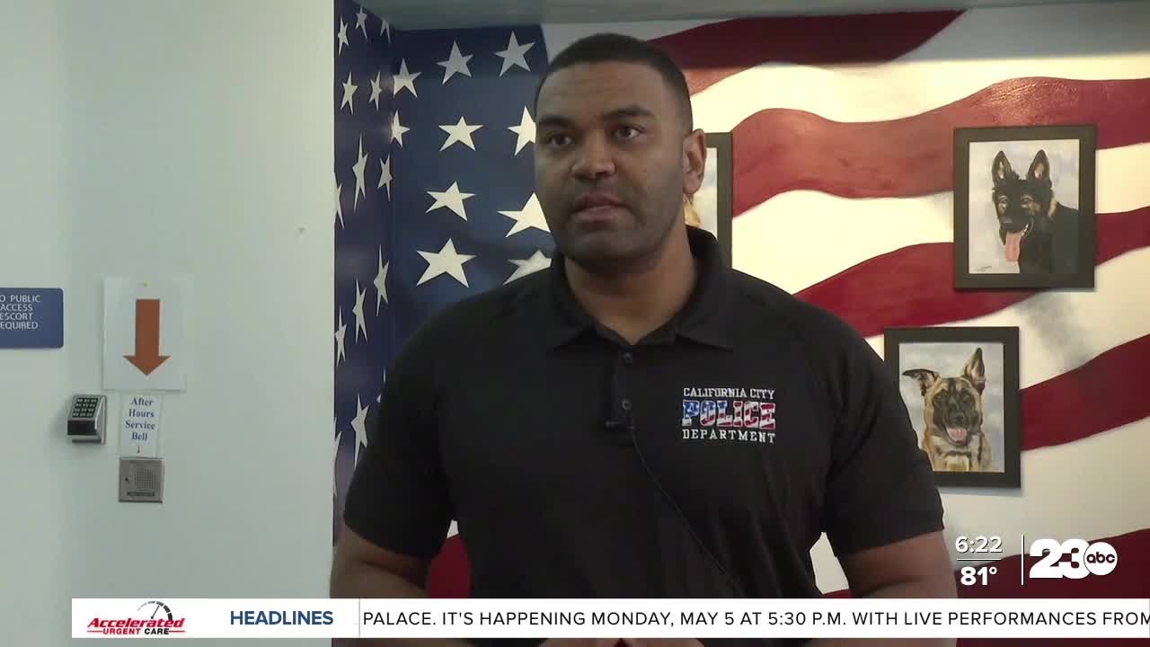 Cal City police officer shot in leg, recovering at home