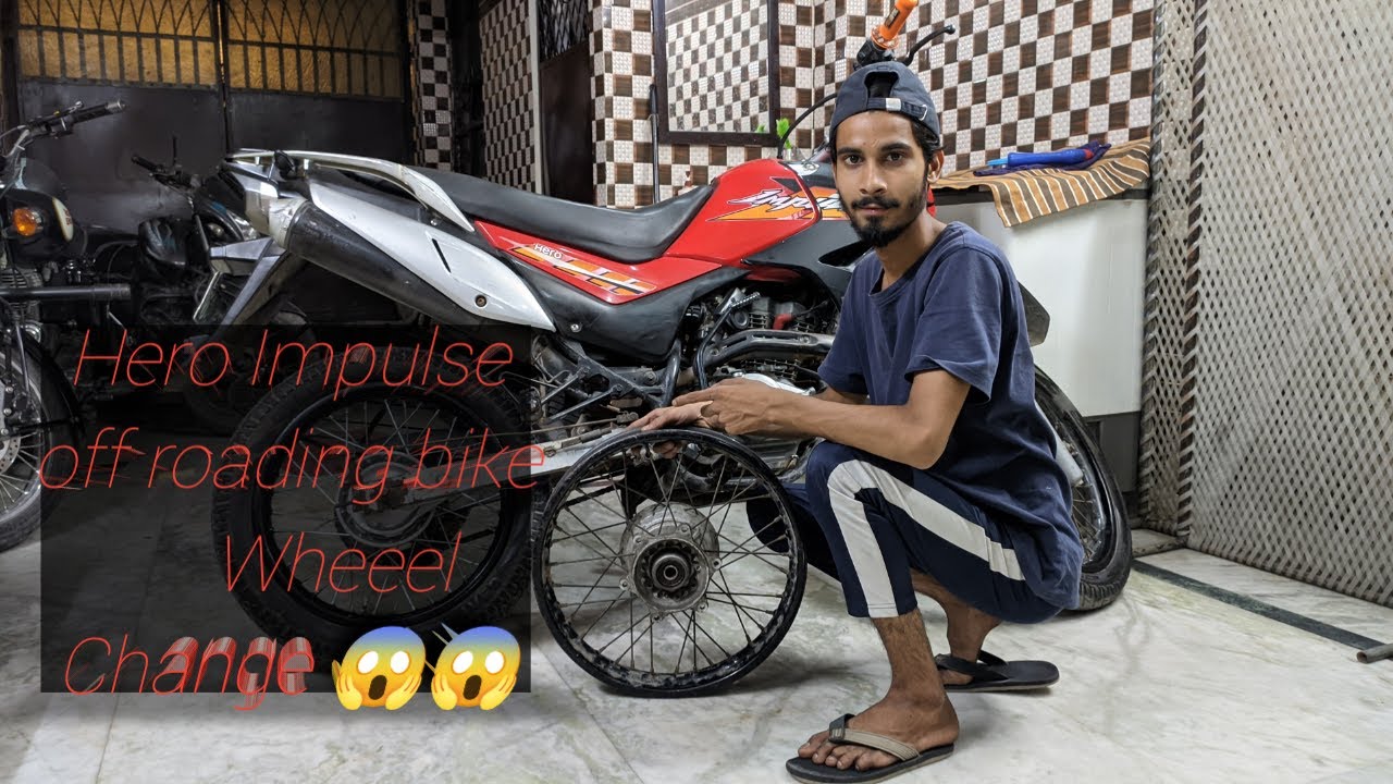 Wheel change impulse bike 😱||#wheels ||#modifiedbikes ||#bikelover ||#moinsaifi