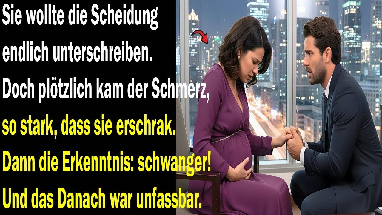 Sie wollte die Scheidung beenden – doch ein plötzlicher Schmerz zeigte: Sie war schwanger.
