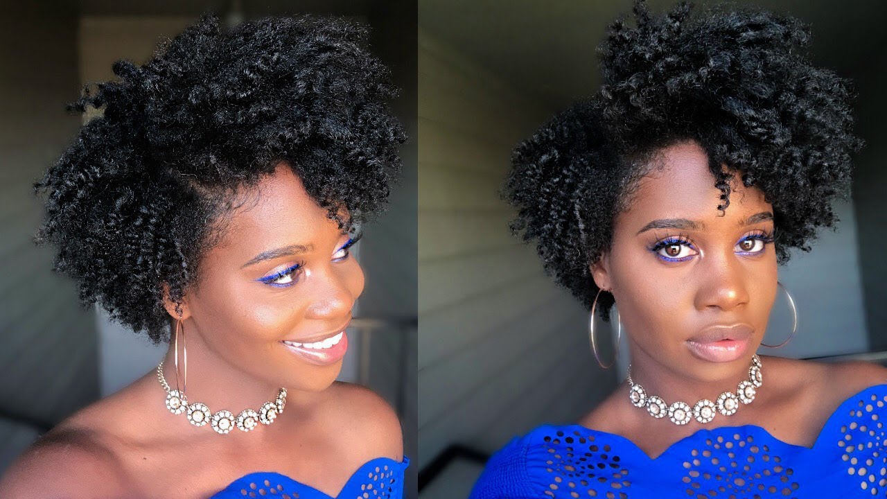 Flat Twist-out on Grown out Tapered Hair Cut | MISSKENK
