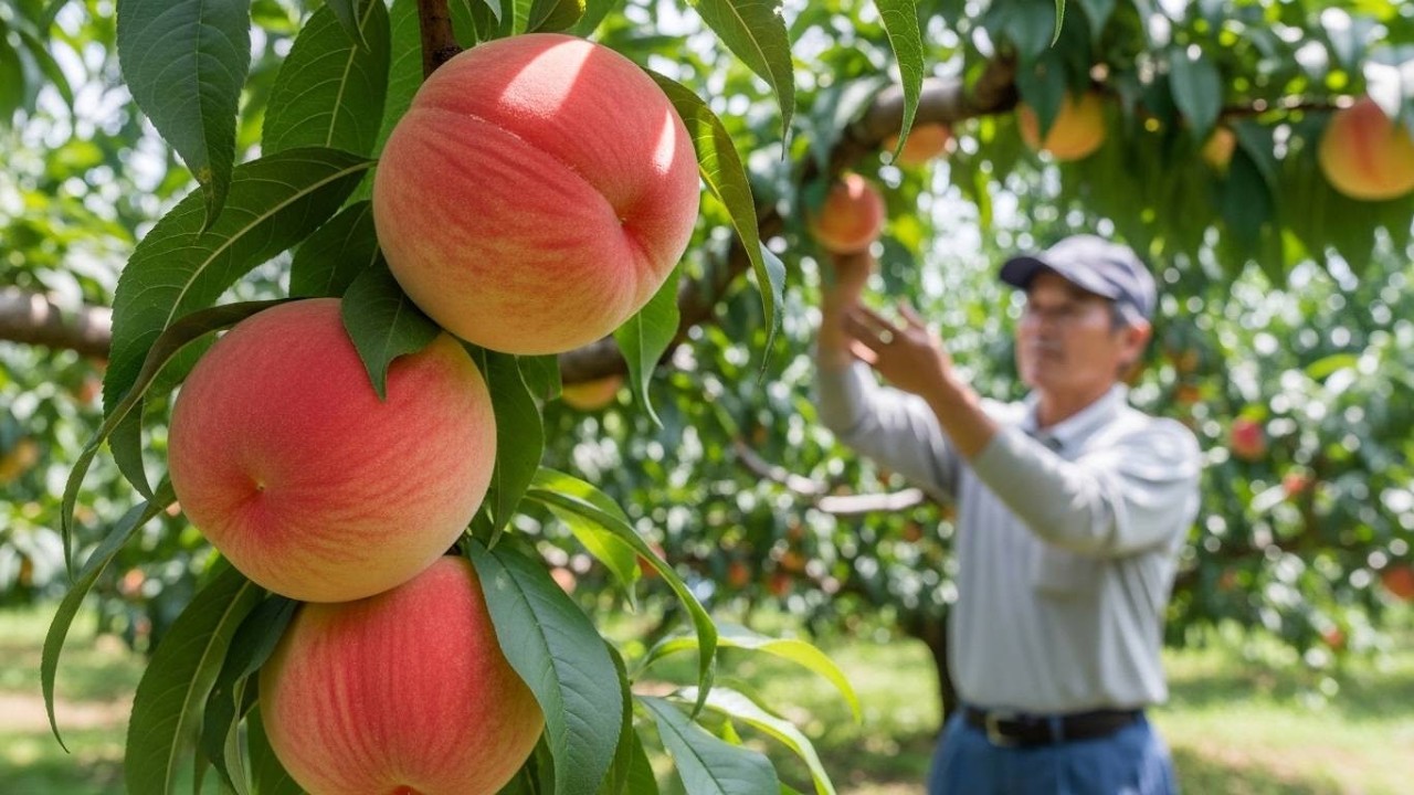 Japanese Peach Farming – Cultivation and Harvesting Process