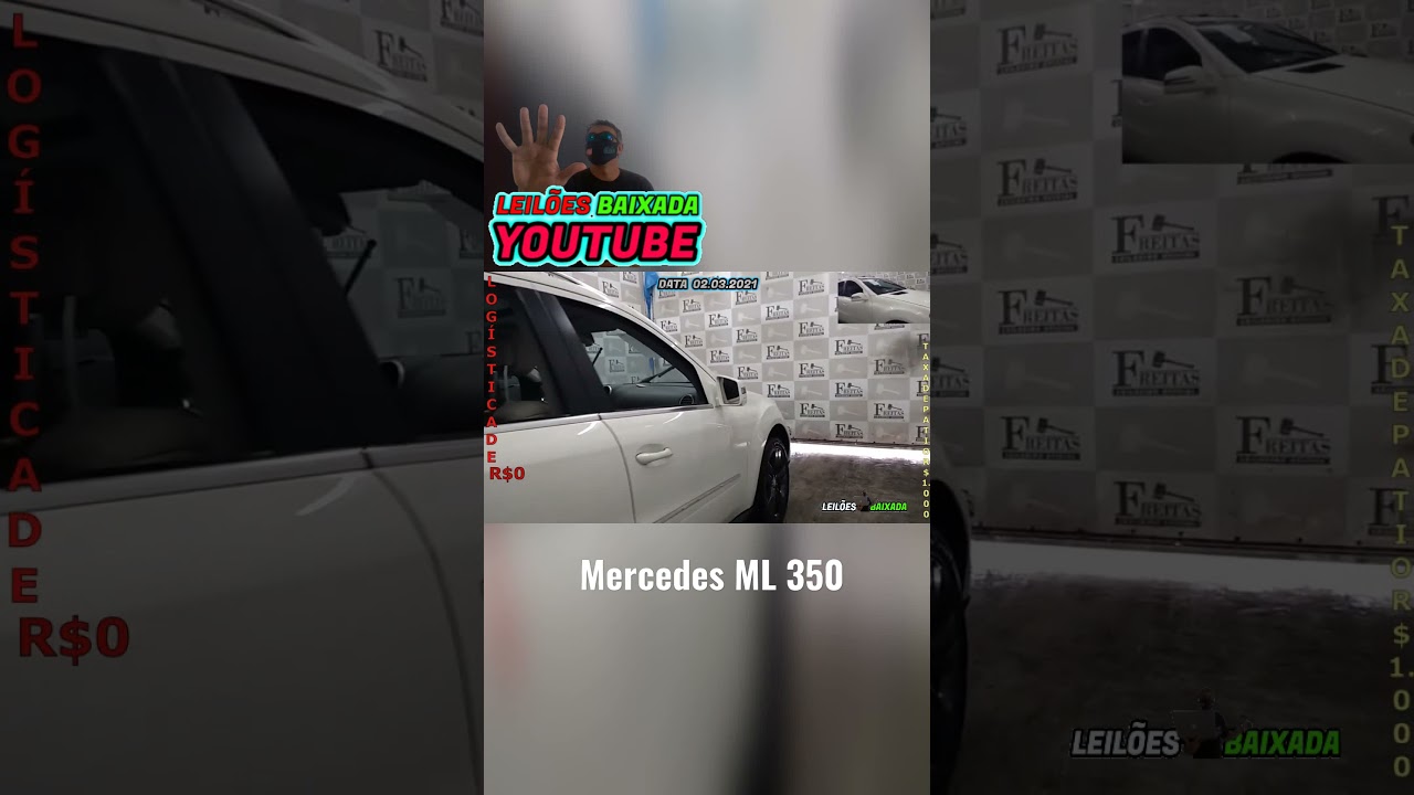 Mercedes ML 350 em Leil&atilde;o #leiloesbaixada #carrosbaratos #leilaodecarros #mercedes