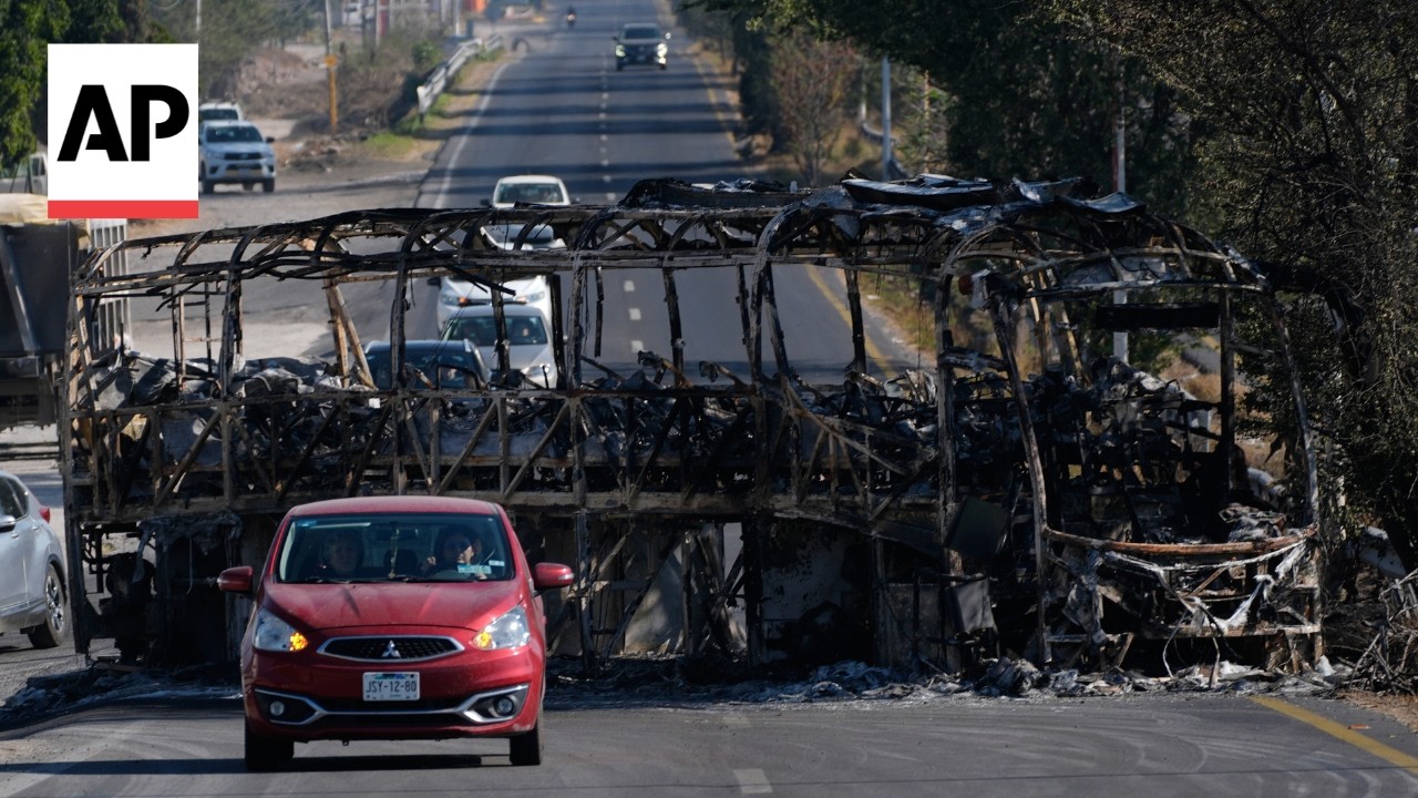 AP reporter shows aftermath of Mexico killing cartel boss 'El Mencho'