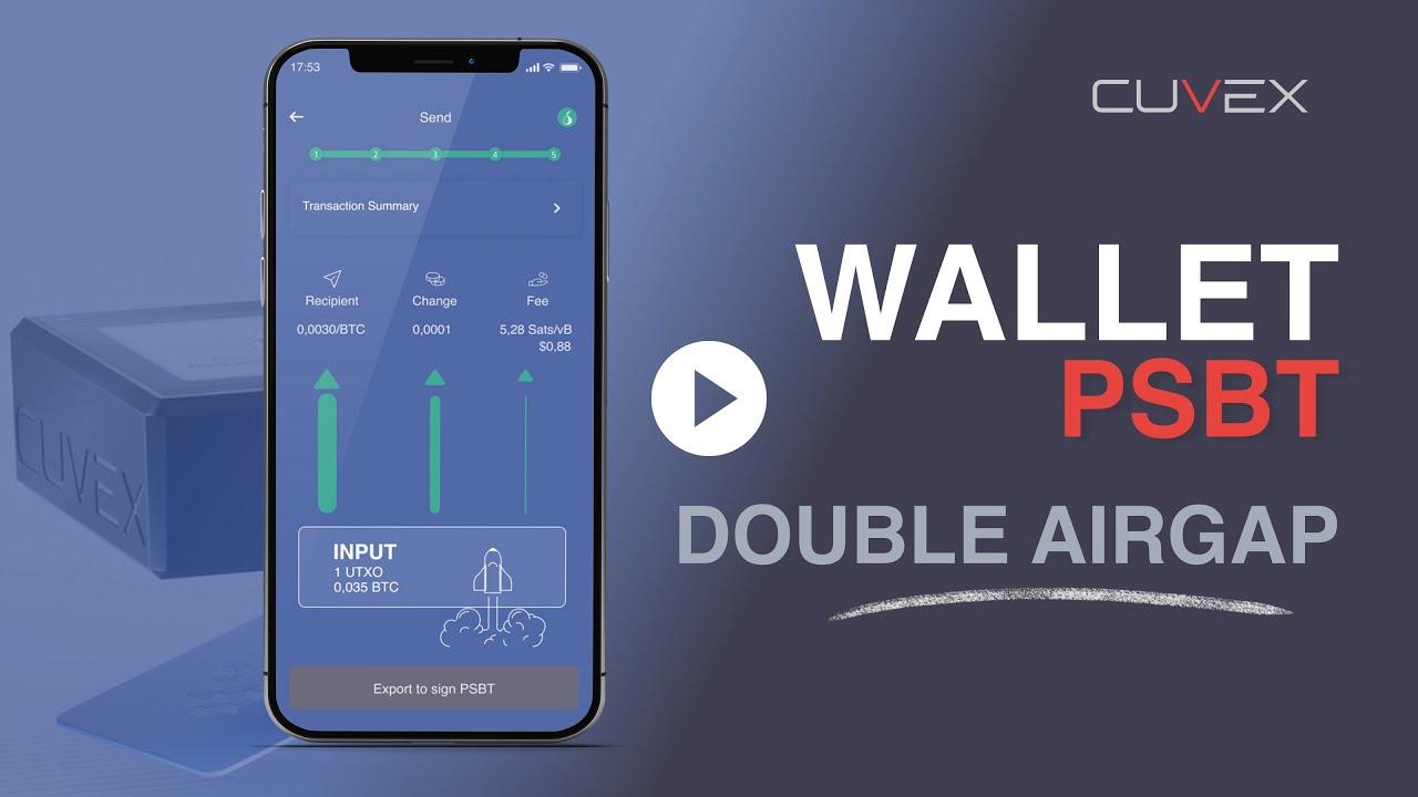 How to Use the Cuvex PSBT Wallet | Secure Bitcoin Transactions via NFC & QR