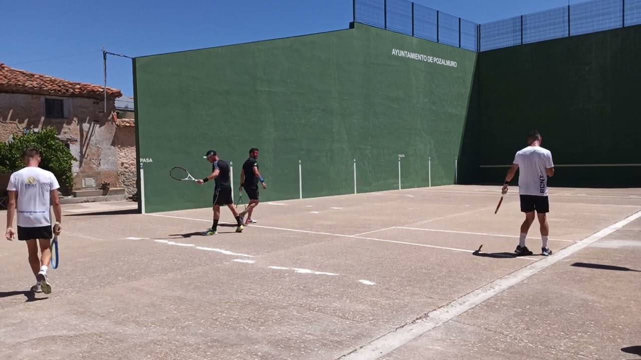 FRONTENIS POZALMURO 2K23    CUARTOS   IVAN C   CRISTIAN O VS JOAN D   VICTOR M