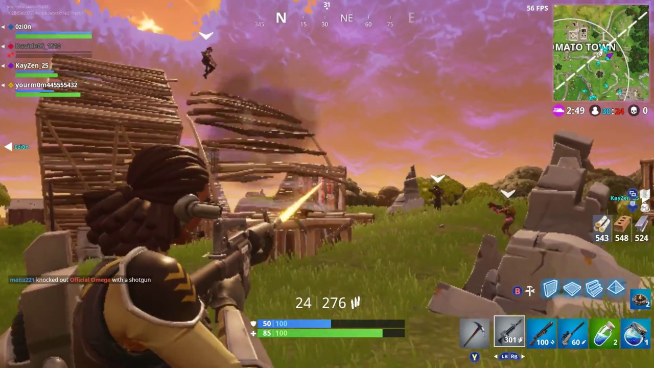 Fortnite Lenovo Z70 gameplay