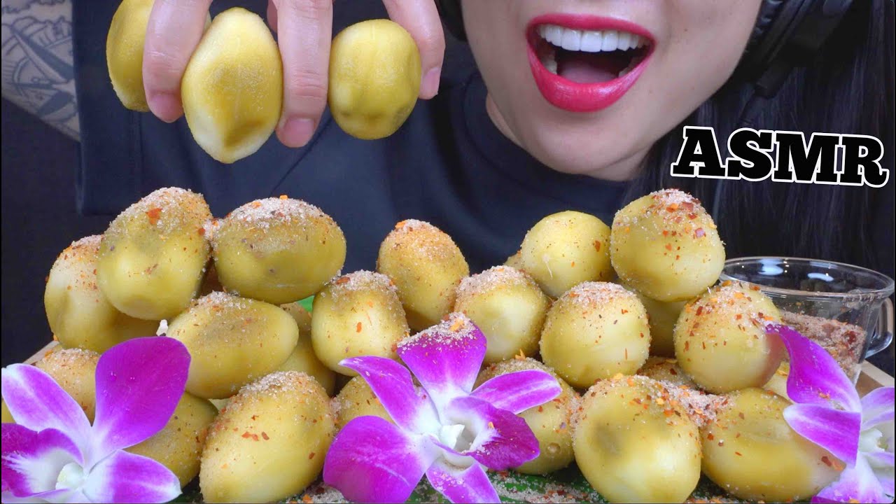 ASMR PICKLED THAI OLIVES (CRUNCHY EATING SOUNDS) LIGHT WHISPERS | SAS-ASMR