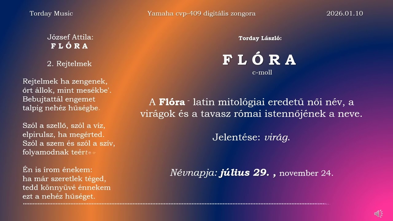 FLÓRA c moll