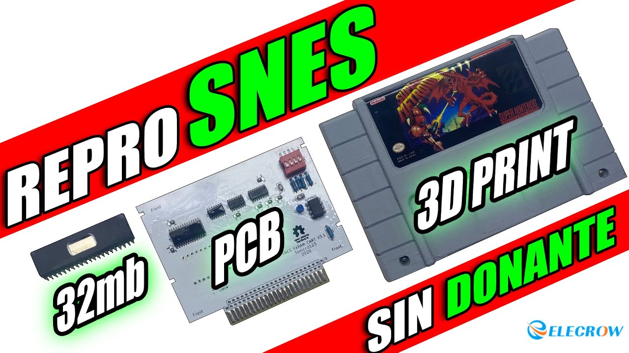 REPRO Super Metroid SIN CARTUCHO DONANTE - Elecrow