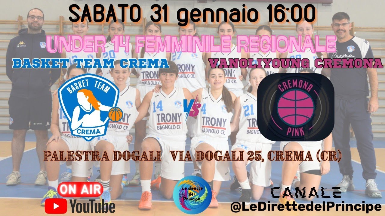 U14/F: Basket Team Crema vs VanoliYuong CR - 31/01/2026