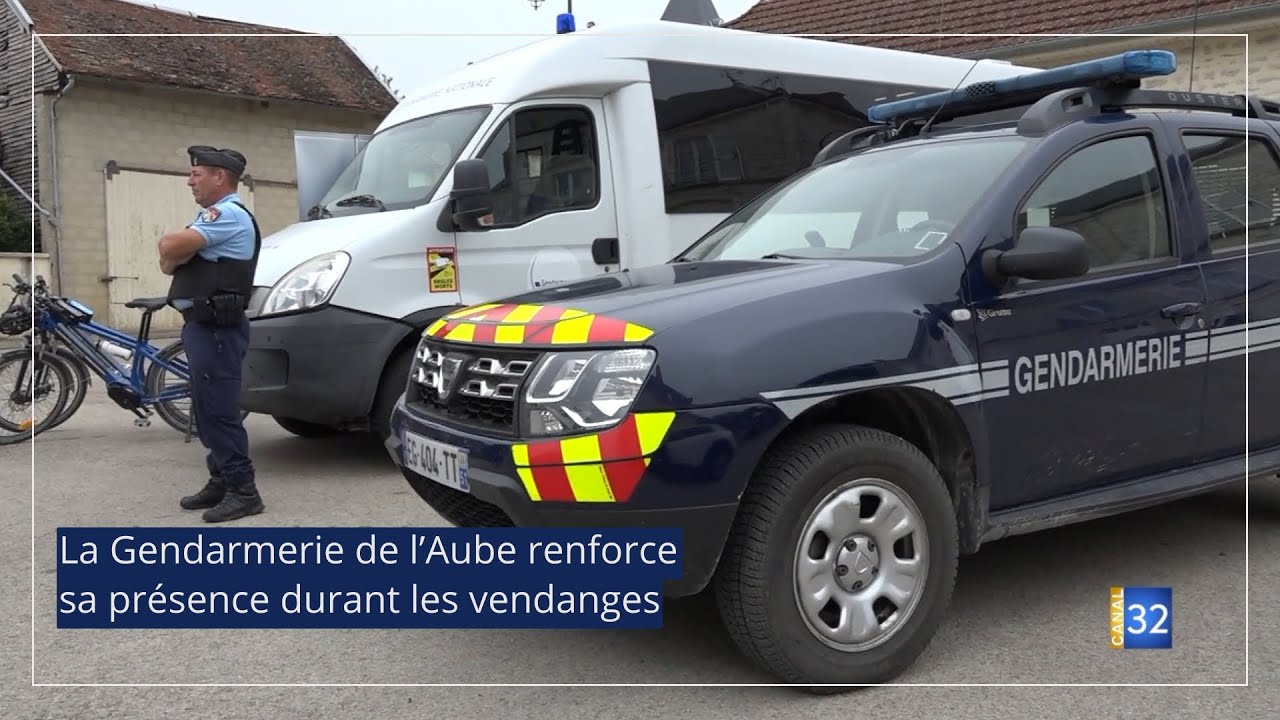 La Gendarmerie de l’Aube renforce sa présence durant les vendanges JT Canal32 15.09.23
