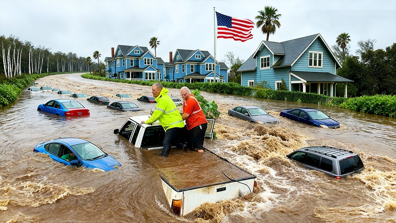 Hawaii ,USA !🌊 Catastrophic Flooding Turns Oahu Roads Into Waterways, Drowning Vehicles & Homes