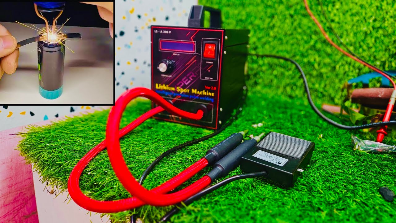 How to make lithium battery pack using spot welding machine !Badal experiment 