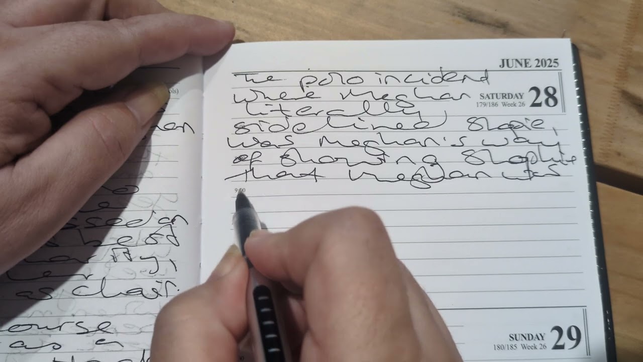 Apoplektyczny książę Harry, Diana AUTOwriting