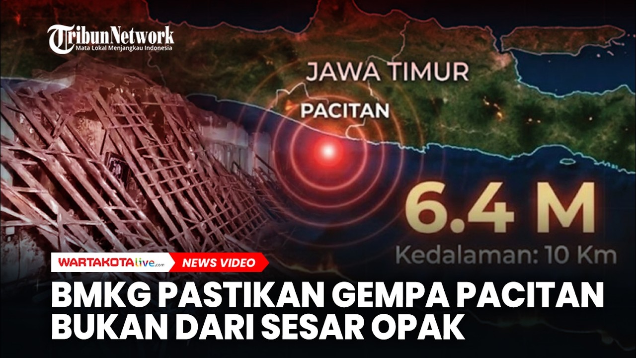 BMKG Catat 21 Gempa Susulan Pacitan, Dipastikan Bukan dari Sesar Opak