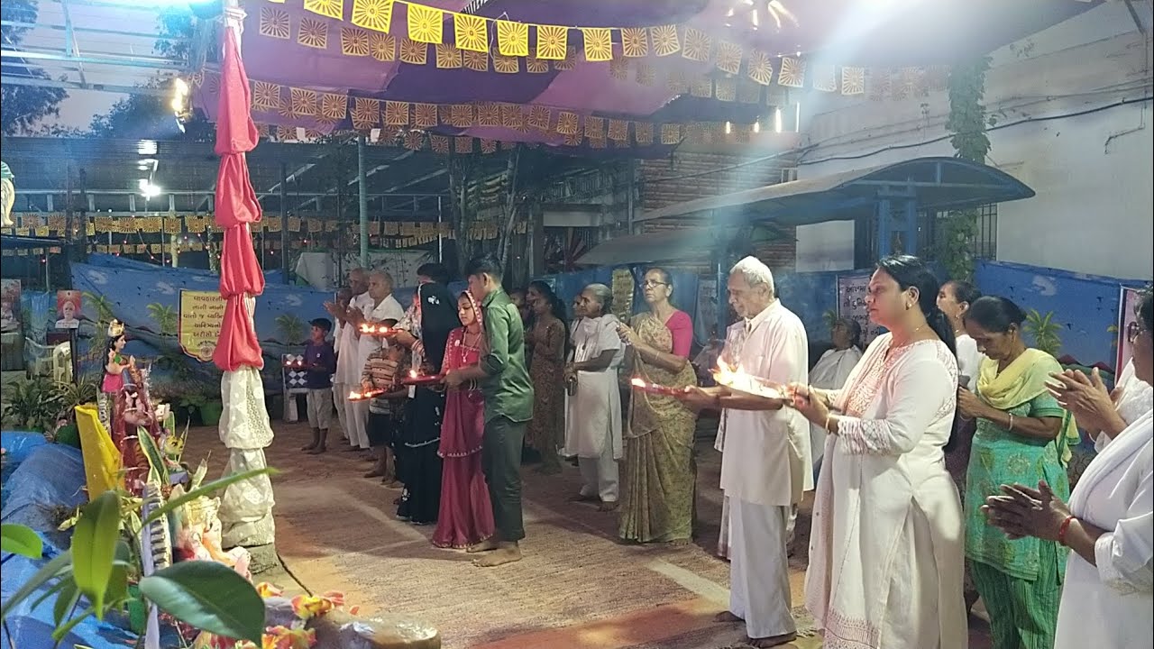 ત્રીજા દિવસ ની સાંજની સમૂહ આરતી 