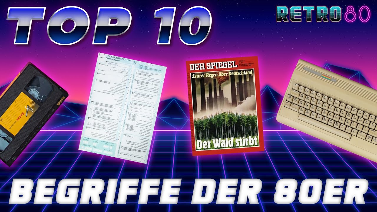 TOP 10 🏆 Begriffe der 80er Jahre