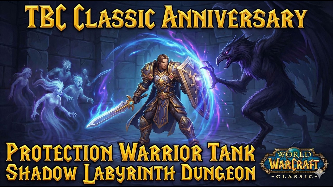 TBC Classic Anniversary Protection Warrior Tank Shadow Labyrinth Dungeon