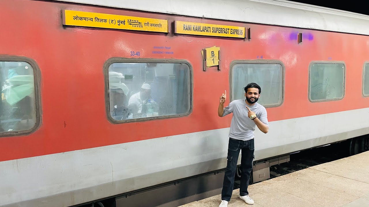 12153 Rani Kamlapati Superfast Express Full Train Journey | Mumbai To Ranikamlapati Train Vlog