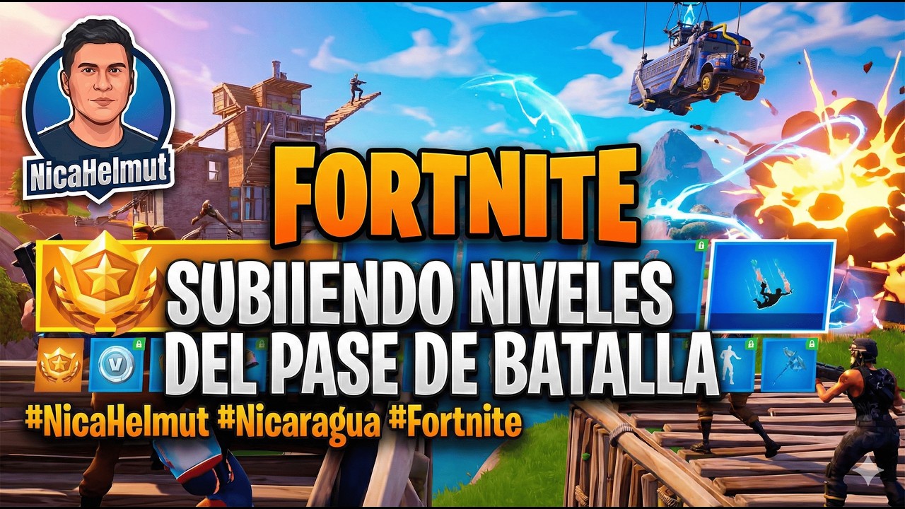 FORTNITE | SUBIENDO niveles del PASE DE BATALLA #NicaHelmut #Nicaragua #Fortnite