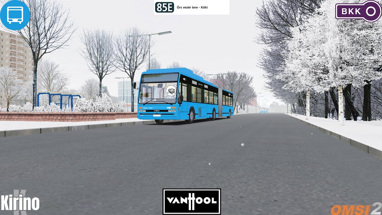 Omsi2 Délpest 5.2 VanHool AG318 85E Örs Vezér tere M-H to Köki M.